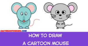 how to draw a cartoon mouse