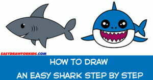 How to Draw an Easy Shark Step by Step