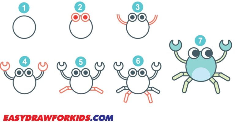 How To Draw A Crab – 9 Ways (With Pictures)