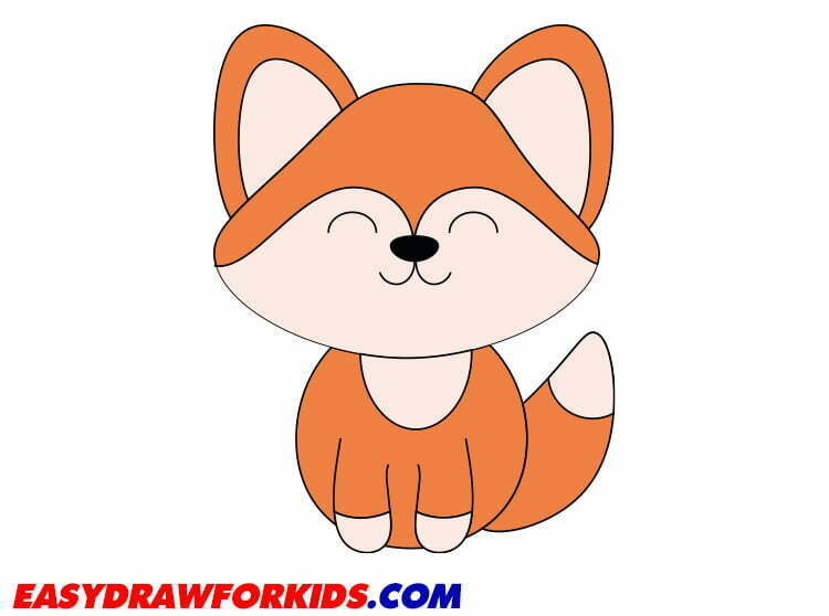 cute drawings of foxes