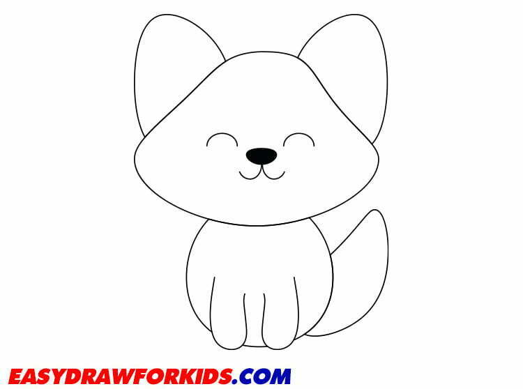 cute fox drawings