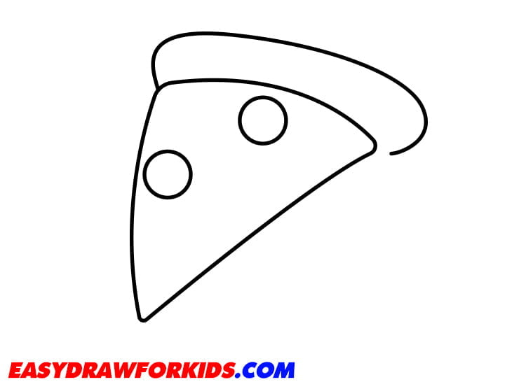 drawing of a pizza slice