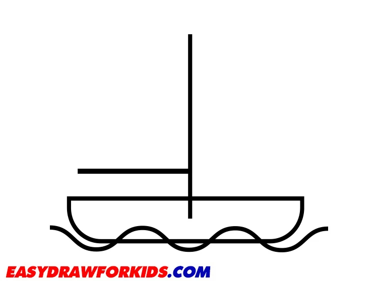 easy boat drawing