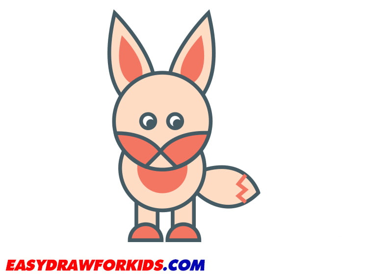 How To Draw A Cute Fox - Easy Draw For Kids