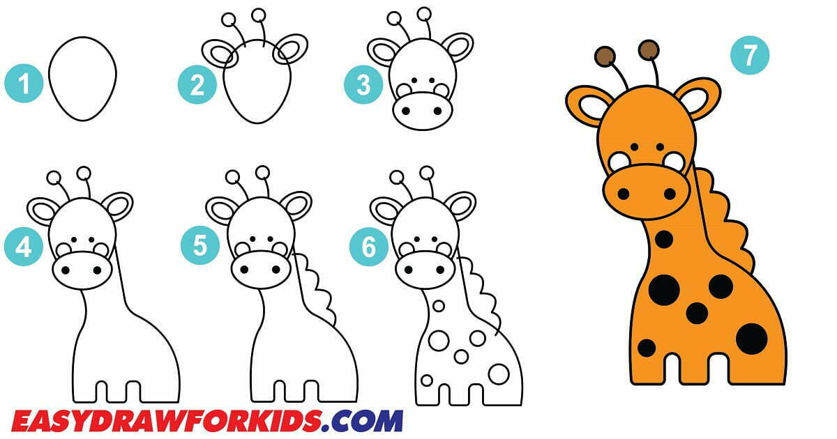 How To Draw A Giraffe 7 Ways (With Pictures)