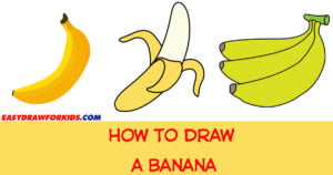 how to draw a banana