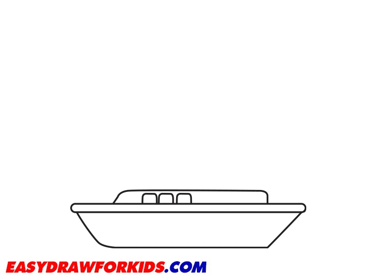 how to draw a boat easily