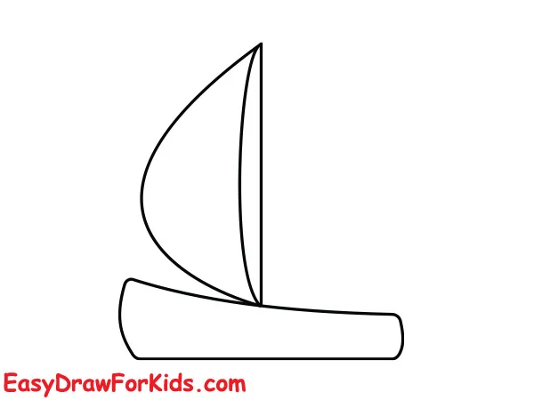 how to draw a boat step 3