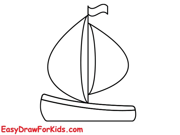 how to draw a boat step 5