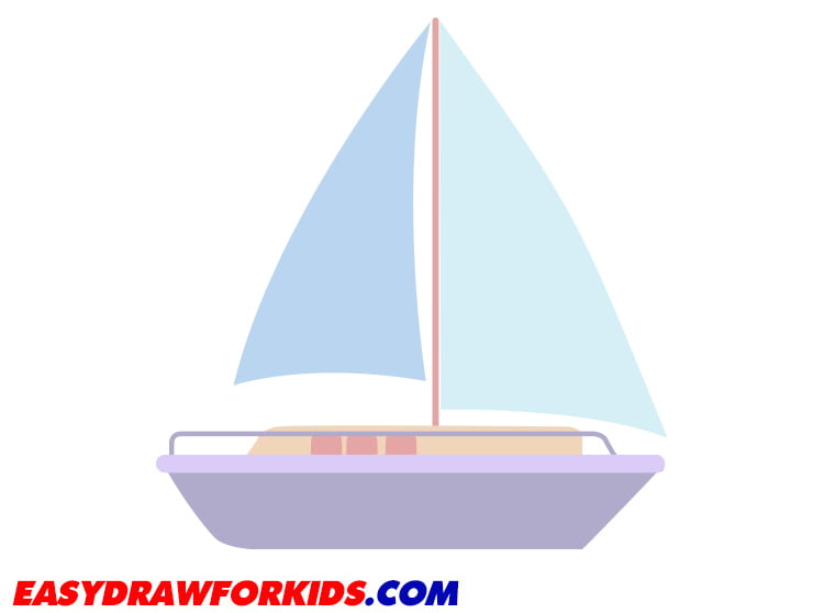 how to draw a boat