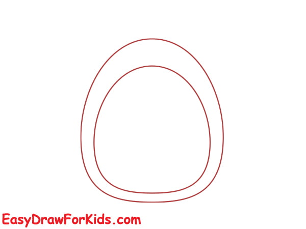 how to draw a christmas penguin step 1