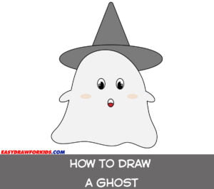 how to draw a ghost