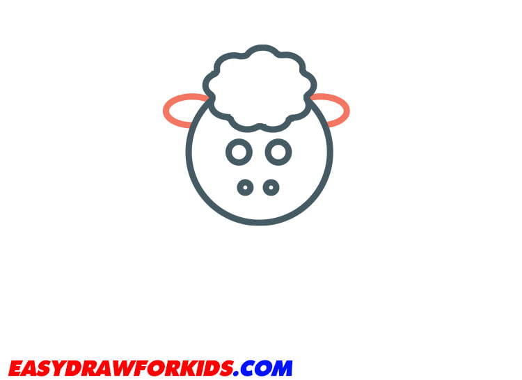 how to draw a lamb step 4