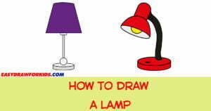 how to draw a lamp