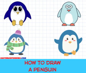 how to draw a penguin