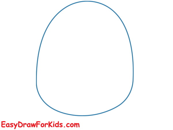 how to draw a penguin step 1