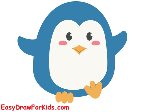 how to draw a penguin step 6