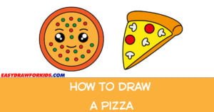 how to draw a pizza