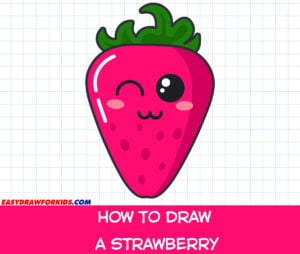 how to draw a strawberry