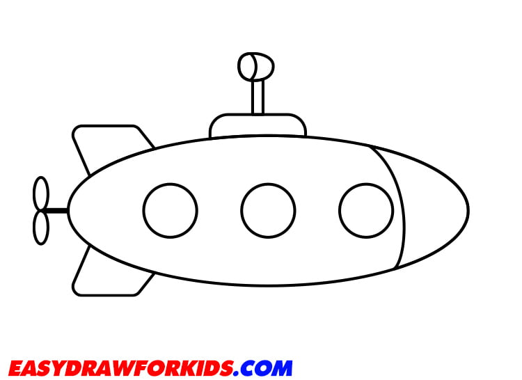 How To Draw A Submarine - 4 Ways (With Pictures)