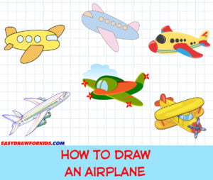 how to draw an airplane