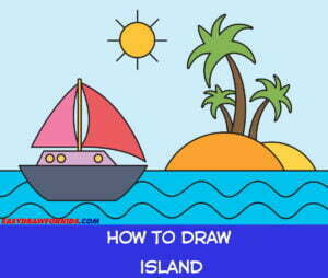 how to draw island