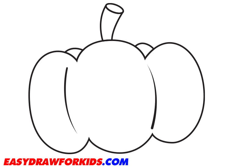 how to draw pumpkin easy
