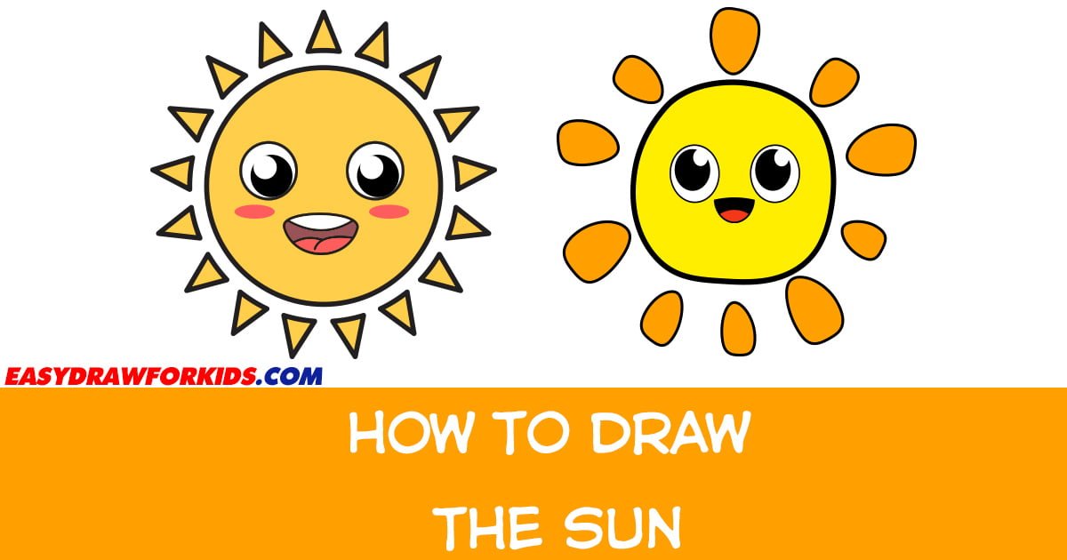 how to draw the sun