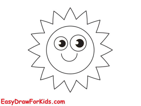 How To Draw The Sun - 4 Ways (With Pictures)