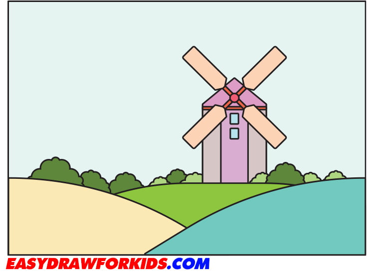 windmill drawing
