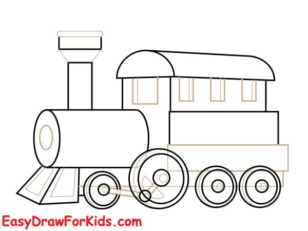 How To Draw A Train - 4 Ways (With Pictures)