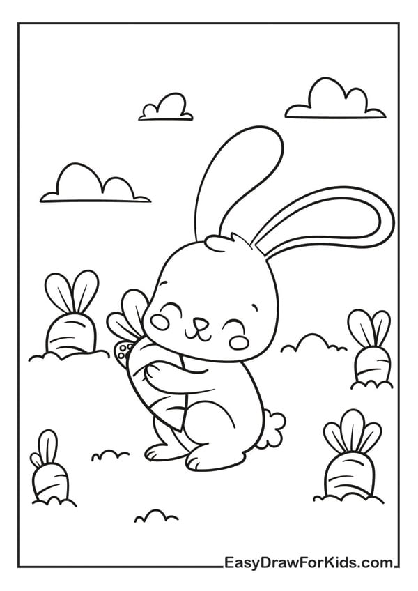 bunny coloring pages printable