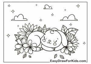 Bunny Coloring Pages (100% Free PDF Printables)