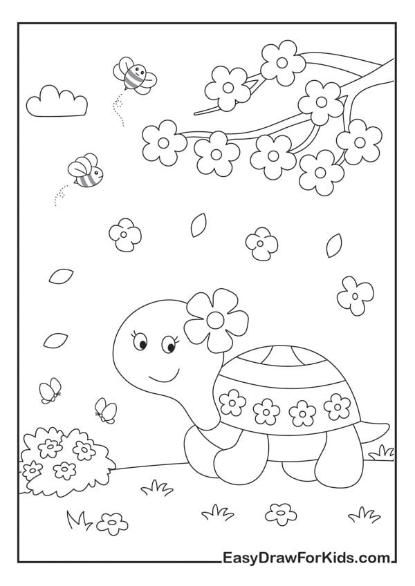 coloring turtle pages