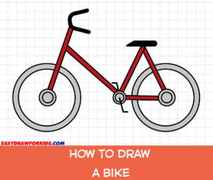 how to draw a bike