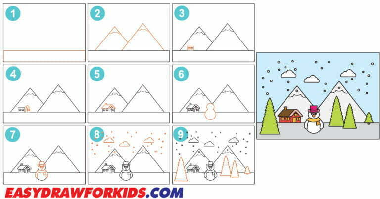How To Draw A Christmas Scene 10 Steps (With Pictures)