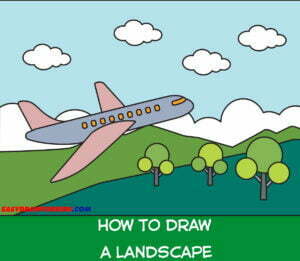 how to draw a landscape