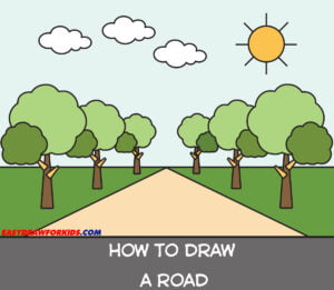 how to draw a road