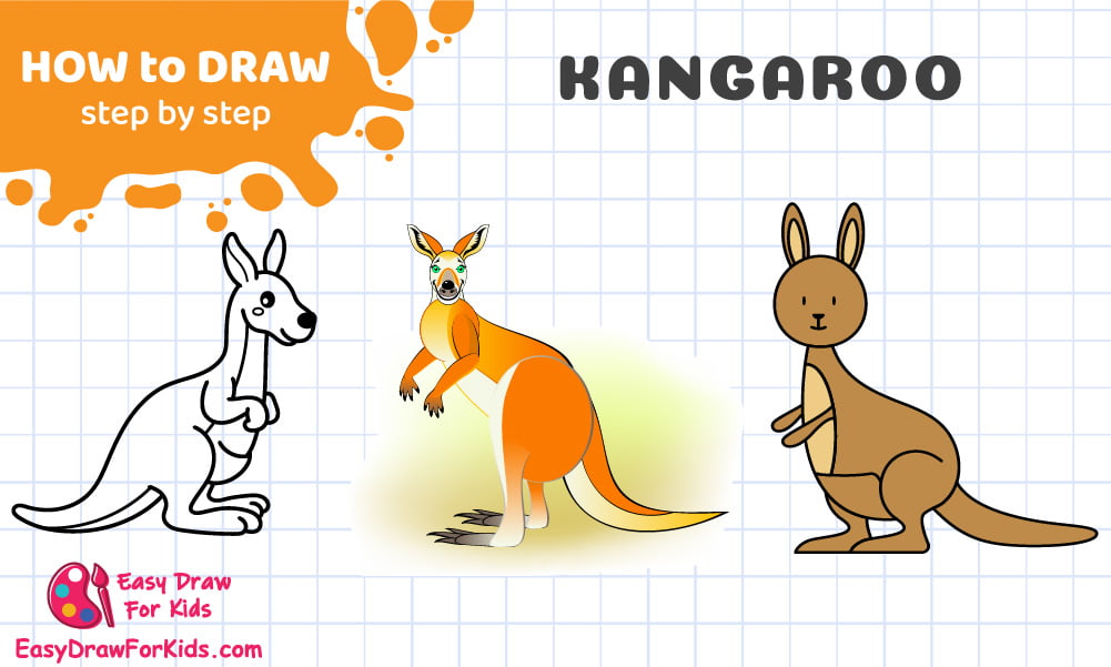 How To Draw A Kangaroo - 4 Ways (With Pictures)