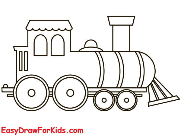 How To Draw A Train - 4 Ways (With Pictures)