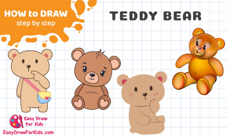 How To Draw A Teddy Bear - 4 Ways (With Pictures)