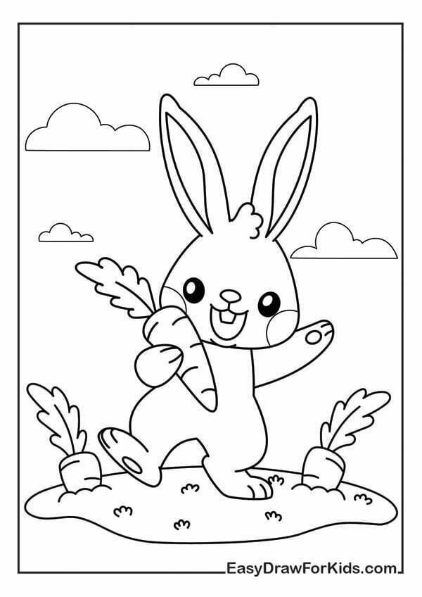 year of the rabbit coloring page