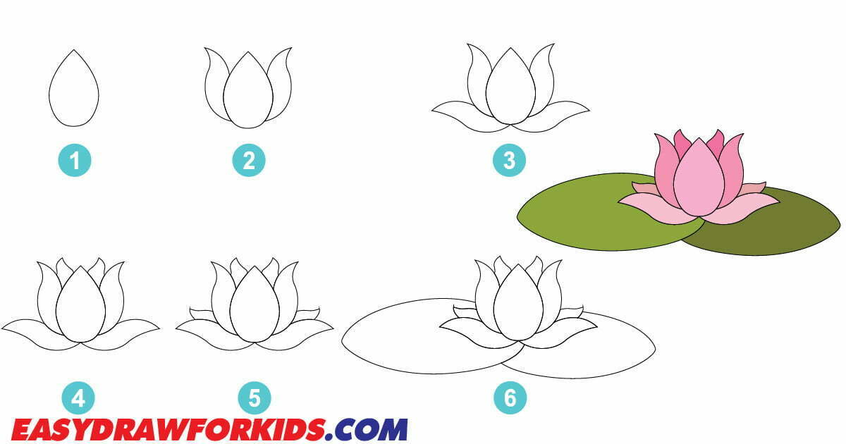 How To Draw A Lotus Flower - 2 Ways (With Pictures)