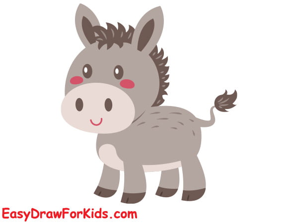 how to draw a donkey step 7
