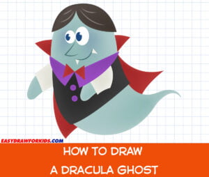 how to draw a dracula ghost