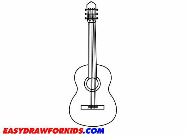 How To Draw A Guitar - 2 Ways (with Pictures)