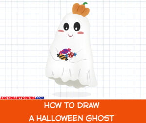how to draw a halloween ghost