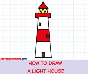 how to draw a lighthouse