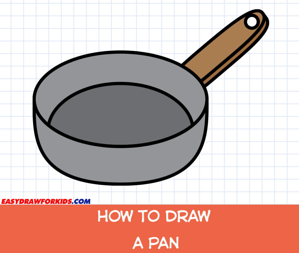 How To Draw A Pan Easy Draw For Kids