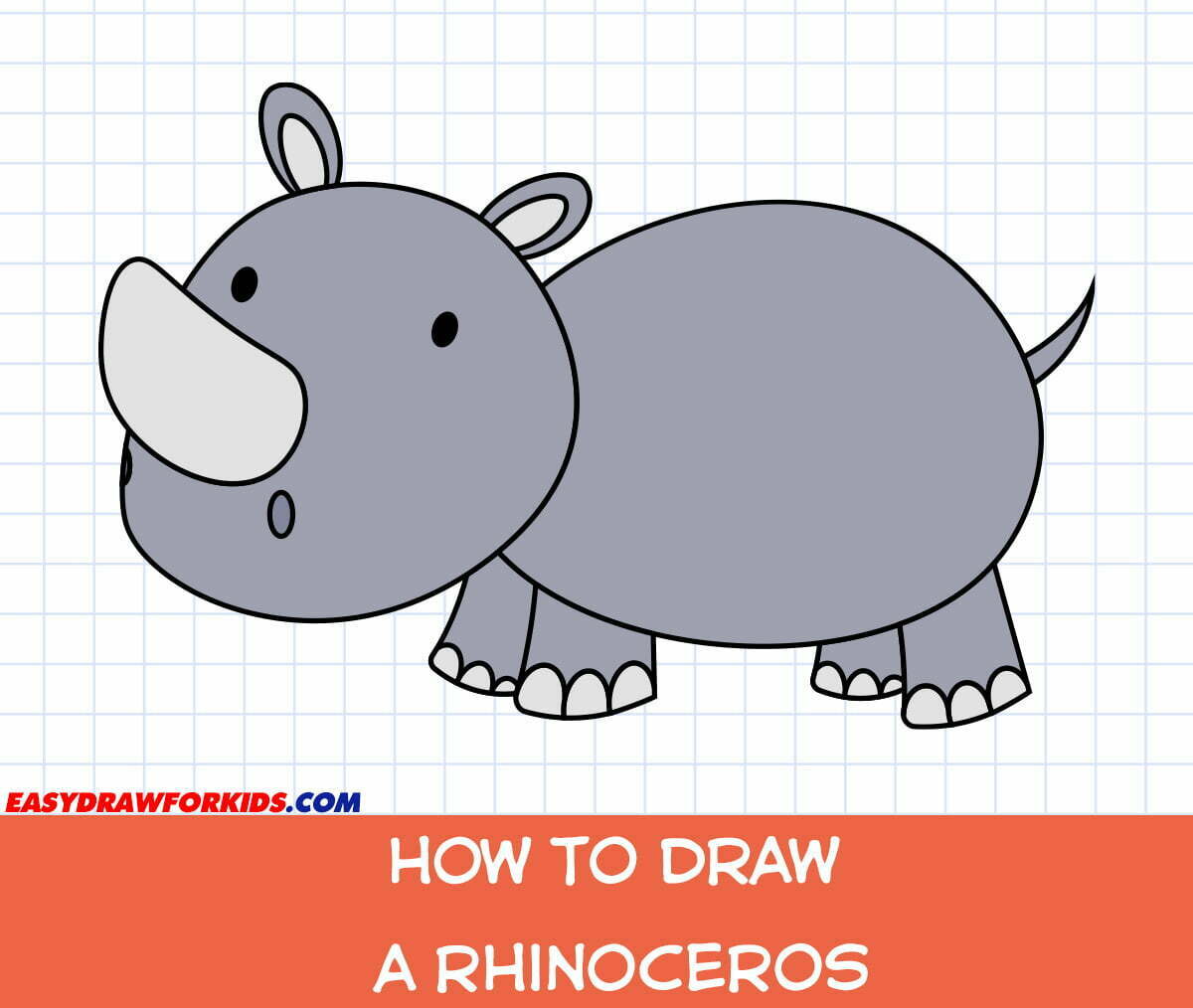 How To Draw A Rhinoceros - 3 Ways (With Pictures)